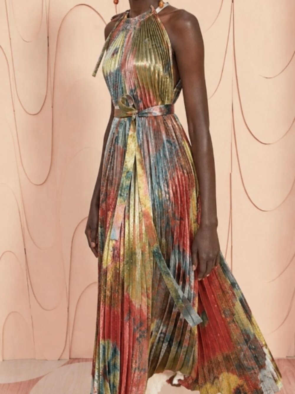 NWT 2023 Collection ULLA JOHNSON Amiko Dress in Desert Topaz XS $690